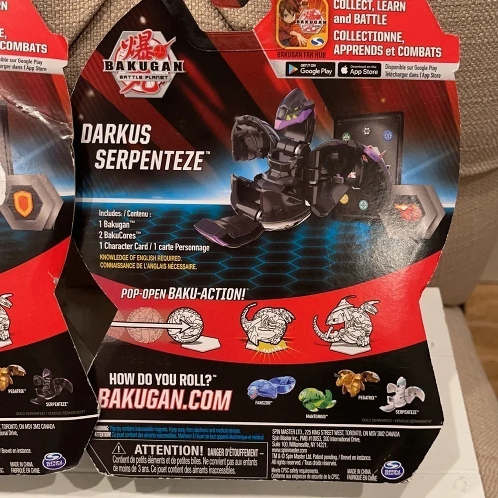 Lot of 3 Bakugan Brawlers Battle Planet NIP